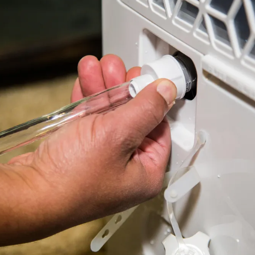 How do I ensure proper drainage when placing my dehumidifier?