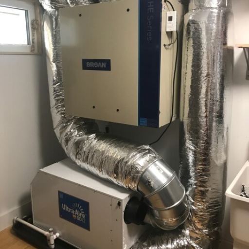 How do you properly connect a dehumidifier to your supply plenum and return duct?