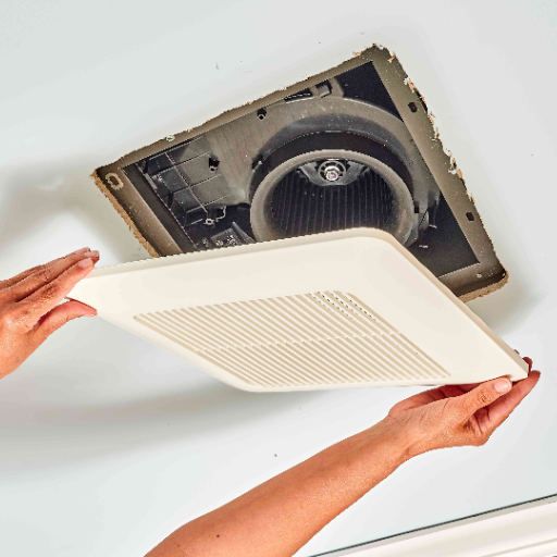 How do you properly install a bathroom exhaust fan?