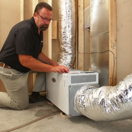 What are the different installation options for ducted dehumidifiers?