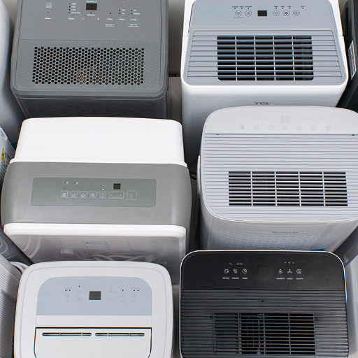 What are the different types of dehumidifiers and their sizes?