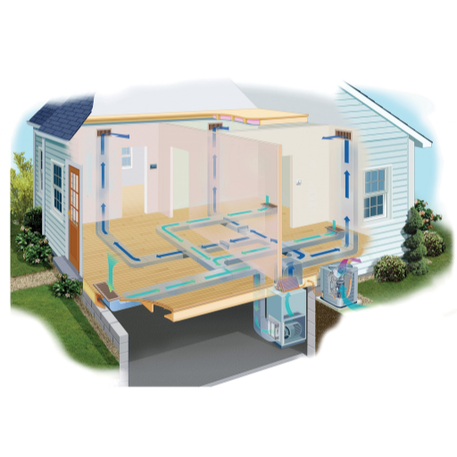 What is a whole-house dehumidifier and how does it work with an HVAC system