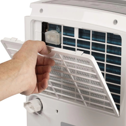 What maintenance is required for a dehumidifier with a built-in pump
