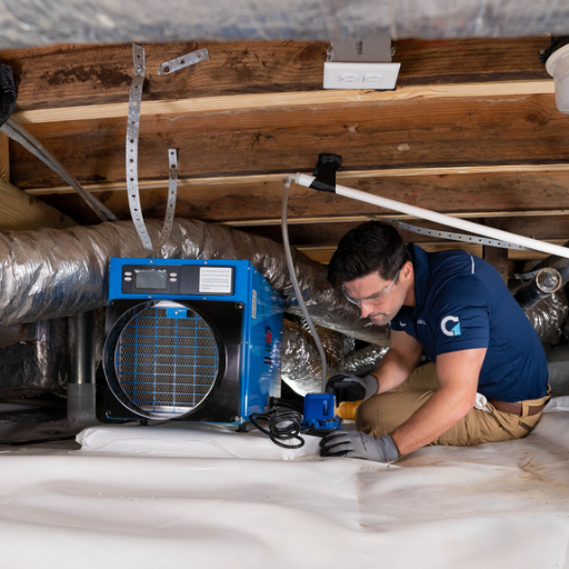 What's the Process for Installing a Dehumidifier in a Crawl Space?