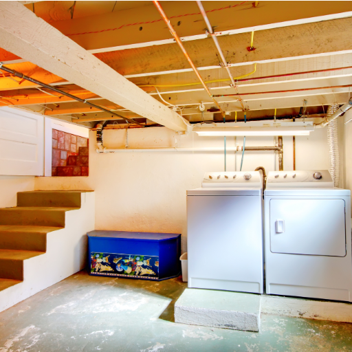 What's the difference in settings for finished vs. unfinished basements?