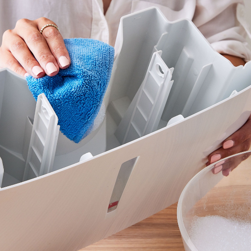 What tools and materials do you need to clean a dehumidifier