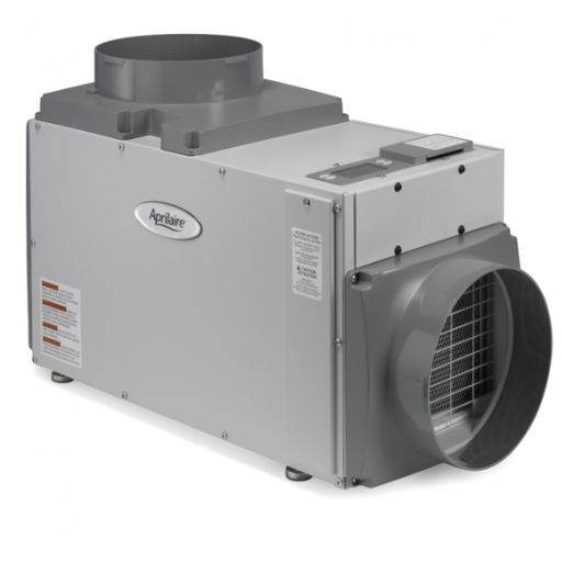How does a ducted dehumidifier contribute to indoor air quality